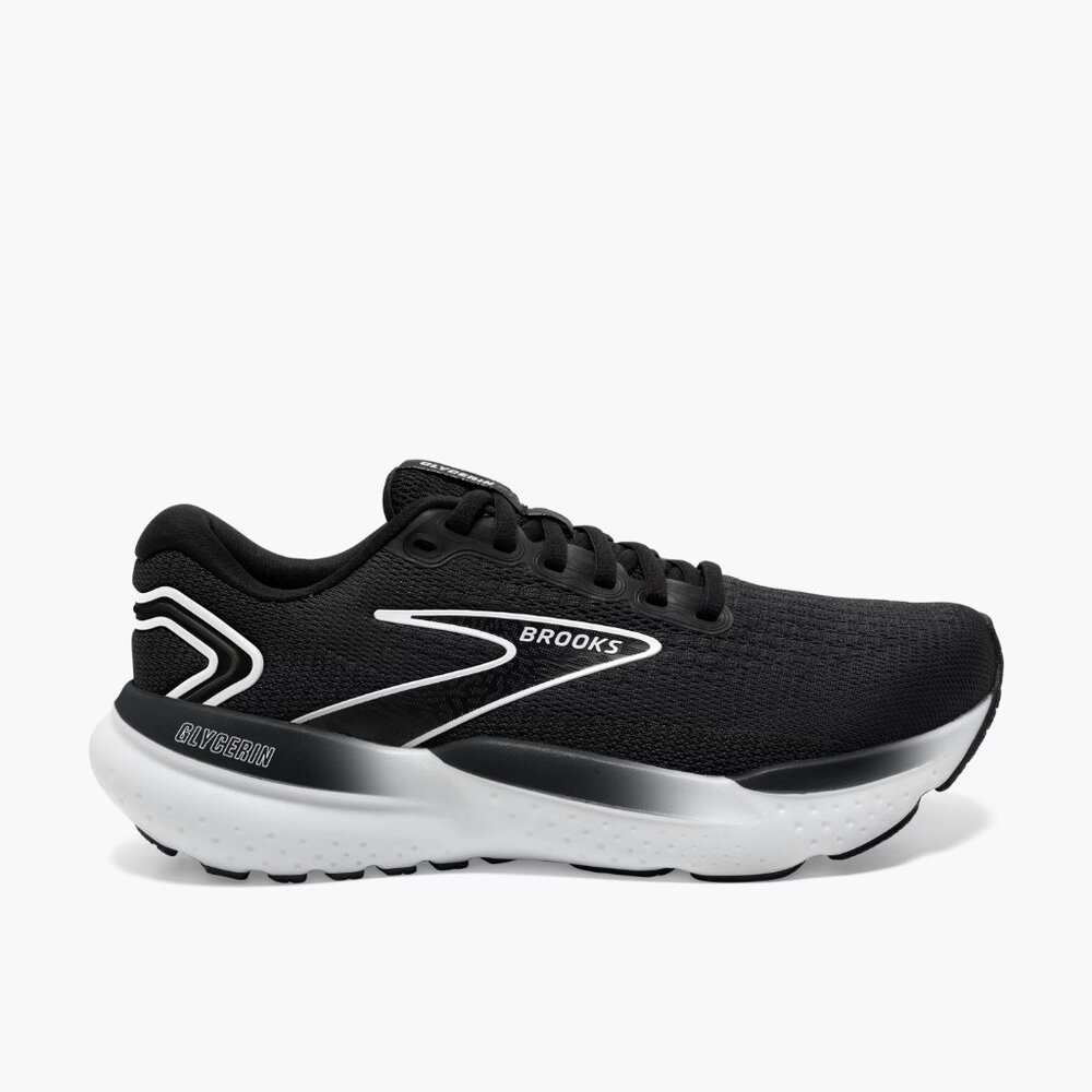 NWT | Men's Brooks Glycerin 21 | Size 9.5 | New in Box | Black/Grey/White